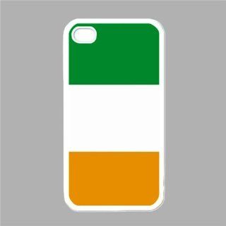 Ivory Coast Flag White Iphone 4   Iphone 4s Case: Cell Phones & Accessories