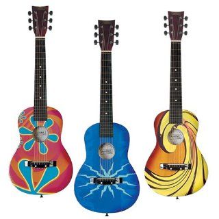 First Act Discovery FG140 Designer Acoustic Guitar, Red, Blue, or Yellow: First Act: Musical Instruments