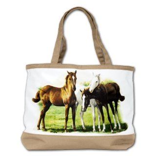 Shoulder Bag Purse (2 Sided) Tan Trio of Horses: Everything Else
