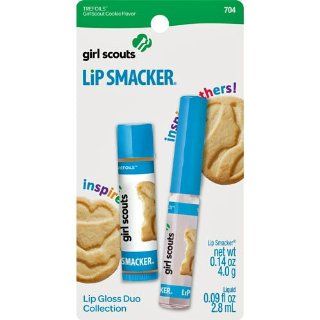 Girl Scouts Cookies Flavored   Lip Smacker   Trefoils   Lip Gloss Duo : Lip Balms And Moisturizers : Beauty