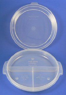 Four Multi Color Portions 2 Go & Store Plates & Portion Control Manual Health & Personal Care