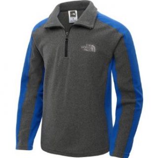 THE NORTH FACE Boys' Glacier 1/4 Zip Sweatshirt   Size: XS/Extra Small, Zinc Grey/blue: Clothing