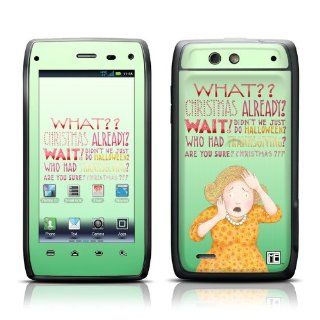 Christmas Already Design Protective Skin Decal Sticker for Motorola Droid 4 Cell Phone: Cell Phones & Accessories