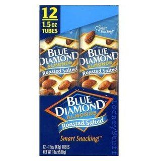 Blue Diamond Roast/Salt Almonds 1.75 oz. (Pack of 12) : Blue Diamond Almonds Grab : Grocery & Gourmet Food