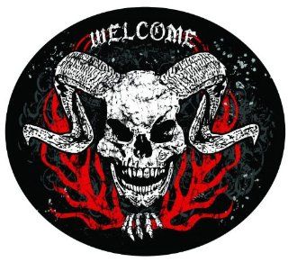2" WELCOME DEMON Printed engineer grade reflective vinyl decal sticker for any smooth surface such as windows bumpers laptops or any smooth surface. 