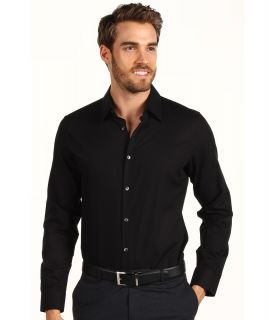 Calvin Klein L/S Chambray Twill Sport Shirt Mens Long Sleeve Button Up (Gray)