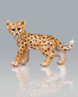Kemi Cheetah Mini Figurine   Jay Strongwater