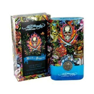 ED HARDY HEARTS & DAGGERS by Christian Audigier for MEN: EDT SPRAY MINI .25 OZ (note* minis approximately 1 2 inches in height) : Eau De Toilettes : Beauty