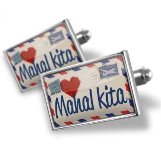 Cufflinks I Love You Filipino Love Letter from the Philippines   Neonblond: NEONBLOND: Jewelry