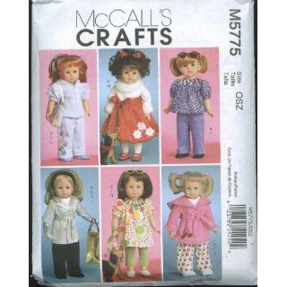 McCall's Patterns M5775 Doll Clothes For 18 Inch Doll and Toy Dog, One Size Only