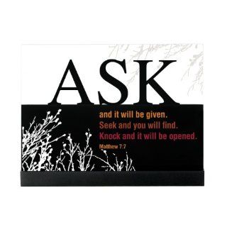 Ask & It Will Be Glas Screened Free Standing Wood Plaque : Decorative Plaques : Everything Else