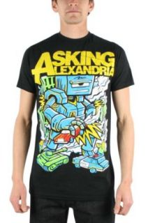 Asking Alexandria   Mens Killer Robot Slim Fit T shirt: Clothing