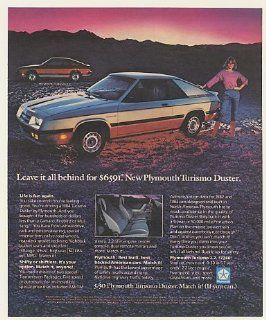 1984 Plymouth Turismo Duster Leave It All Behind Print Ad (51507)  