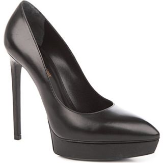 SAINT LAURENT   Janis leather court shoes