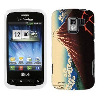 LG Optimus Q Katsushika Hokusa Lightnings Below the Summit Hard Case Phone Cover: Cell Phones & Accessories