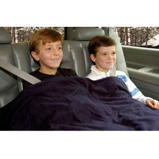 Trillium Worldwide Car Cozy 2 12 Volt Heated Travel Blanket (Navy, 58" x 42"): Automotive