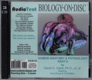 Human Anatomy & Physiology Part 2 (Biology on Disc): David G. Gantt: 9781884612527: Books