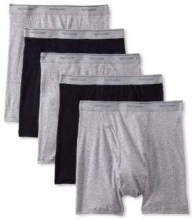 Fruit of the Loom Men's 5 Pack Boxer Brief, Black/Heather Grey, Small at  Mens Clothing store