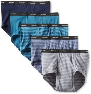 Fruit of the Loom Men's Big 5 Pack Stripe Solid Brief, Assorted, XX Large at  Mens Clothing store Briefs Underwear
