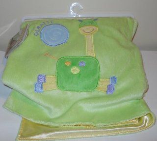 Blankets and Beyond Soft Lime Green Giraffe Blanket : Nursery Blankets : Baby