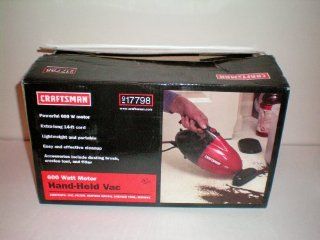  Craftsman 600 Watt Motor Hand Held Vacuum    Contains Vac, Dusting Brush, Crevice Tool, Manual    New in Box as shown : Household Handheld Vacuums : Everything Else
