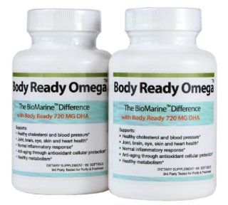 Body Ready Omega   Rejuvenating Omega 3 Health Supplements   Contains Omega 3, Calamarine Oil, More DHA Than Fish Oil   2 Month Supply   60 Day Money Back Guarantee   Countless Benefits   Increased Energy and Bloodflow   By Marine Essentials: Health & 