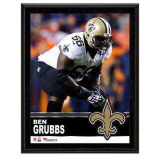 Ben Grubbs New Orleans Saints Sublimated 10.5 x 13 Plaque