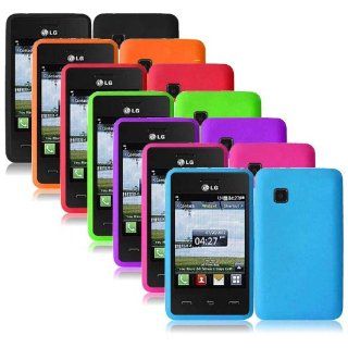 Importer520 Silicone Gel Skin Phone Protector Cover Case for For Tracfone LG 840G LG840G (7in1 Combo Colorful): Cell Phones & Accessories