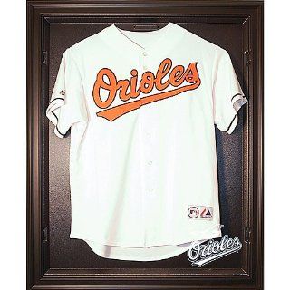 Caseworks Baltimore Orioles Removable Face Jersey Display (Black, Brown, Mahogany) : Sports Related Display Cases : Sports & Outdoors