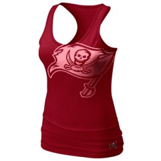 Nike Tampa Bay Buccaneers Womens Big Logo Tri Blend Tank   Red