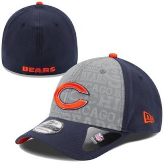 Mens New Era Navy Blue Chicago Bears 2014 NFL Draft 39THIRTY Flex Hat