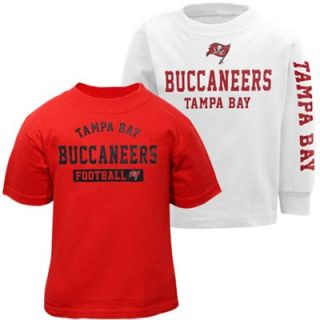 Tampa Bay Buccaneers Toddler T Shirt Combo Pack   Red/White