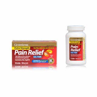 Good Sense Acetaminophen Pain Reliever/Fever Reducer 500 mg Geltabs, 50 count: Health & Personal Care
