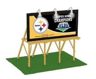 MTH Train O 30 90326 NFL Pittsburgh Steelers Lighted Billboard Super Bowl XLIII: Toys & Games