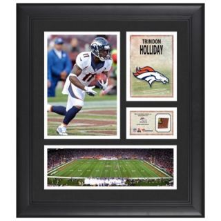 Trindon Holliday Denver Broncos Framed 15 x 17 Collage with Game Used Football
