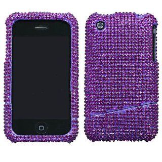 Hard Plastic Snap on Cover Fits Apple iPhone 3G 3GS Purple Diamond Slash AT&T (does NOT fit Apple iPhone or iPhone 4/4S or iPhone 5/5S/5C) Cell Phones & Accessories