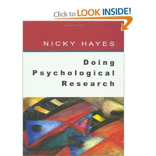 Doing Psychological Research: 9780335203796: Medicine & Health Science Books @