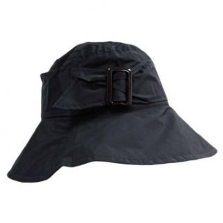 Luxury Divas Navy Blue Bucket Style Wide Brim Rain Hat With Buckle at  Womens Clothing store