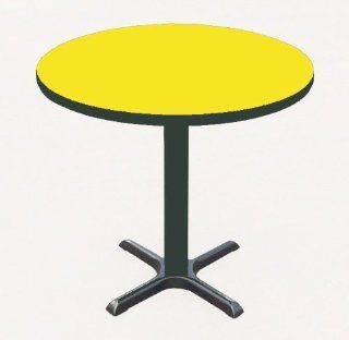 Correll Bxt30R 38 Cafe and Breakroom Tables   Round   Yellow   Portable Tables