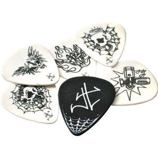 Dunlop James Hetfield Pick Tin with 6 Picks: Musical Instruments