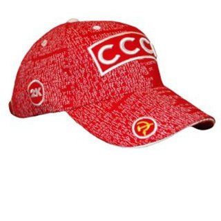 BASEBALL HAT/USSR/CCCP WITH HAMMER AND SICKLE (RED) [One size fits all. 100% cotton] [Red baseball hat with "CCCP" (USSR) written in large letters on the front. The words "Spirit of Internationalism" are written on the right side of the