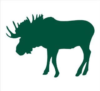 Bull Moose Animal Decal Sticker Laptop, Notebook, Window, Car, Bumper, EtcStickers 5"x3.6""in. in GREEN Exterior Window Sticker with Free Shipping: Everything Else