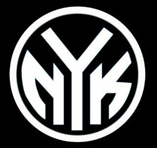 NEW YORK KNICKS "NYK" LOGO   5.5" WHITE Decal   Vinyl Decal Window Sticker   New York Knicks #17   Notebook, Laptop, Ipad, Window, Wall, Car, Truck, Motorcycle   NOTEBOOK, LAPTOP, WINDOWS, WALLS, CARS, TRUCKS, MOTORCYCLES, ETC. Automotive