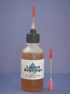 Liquid Bearings, Large 2 oz bottles of the TOP QUALITY 100% synthetic oil for sewing machines and sergers, makes them quieter and smoother, eliminates the stalling and humming when trying to slow stitch, odorless even when your machine gets hot!