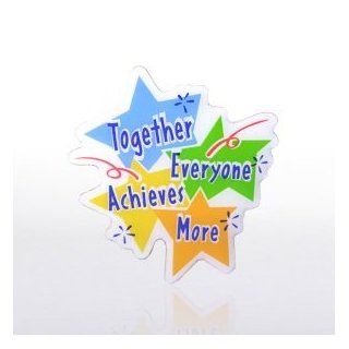 Lapel Pin   Together Everyone Achieves More   Multi Color : Jewelry Pins : Office Products