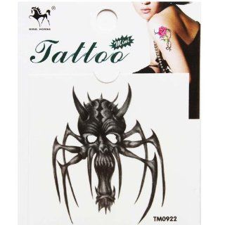 Skull Spider Death Limited Edition Tattoo Stickers Temporary Tattoos (Paste Neck / Shoulder / Chest / Hand /, Etc.) Fashion Models Alternative Avant garde Barcode : Beauty