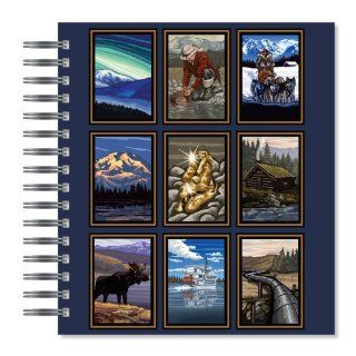 ECOeverywhere Northwest Collage Picture Photo Album, 18 Pages, Holds 72 Photos, 7.75 x 8.75 Inches, Multicolored (PA11921) : Wirebound Notebooks : Office Products