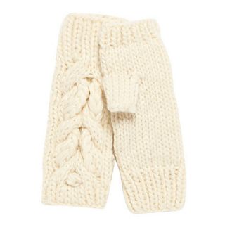RJR.John Rocha Designer cream cable knit hand warmers