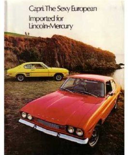 1972 Mercury Capri Sales Brochure Literature Book Piece Advertisement Options: Automotive