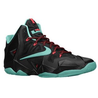 Nike LeBron XI   Mens   Basketball   Shoes   Black/Light Crimson/Jade Glaze/Diffused Jade